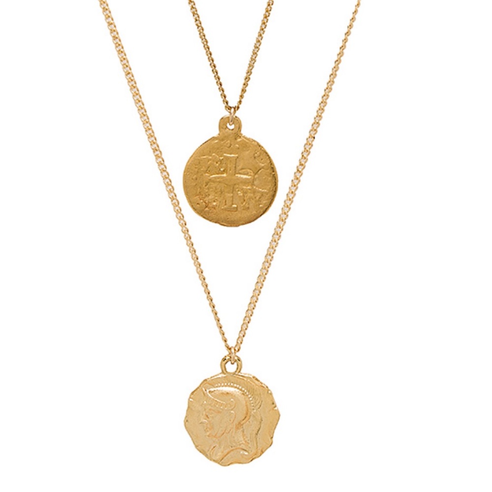 Warrior Coin Set in Gold
